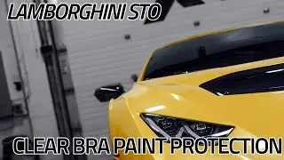Lamborghini STO wrapped in one piece paint protection film