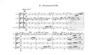String Quartet No.1, Mov.2: Neoclassical Folk