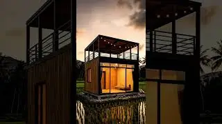 building a house in the middle of a rice field #homerenovation #home #satisfying #timelapse