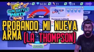 GUN BATTLE PARTY: PROBANDO MI NUEVA ARMA (LA THOMPSON)🔫💎💥