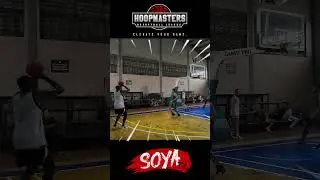 Laminou with a rare 3 pointer! #HoopmastersBasketballLeague #basketball #shorts #short #subscribe