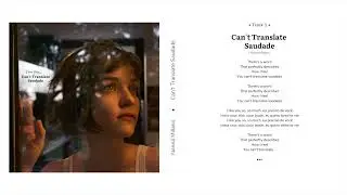 Nann&aacute; Millano - Can't Translate Saudade (Official Audio + Lyrics)