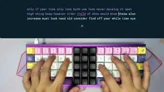 179 wpm for 60s on DSA Astrolokeys + ID75 ortholinear + Everglide Oreos (speed typing sound test)