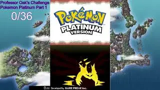 Professor Oak's Challenge Pokemon Platinum Part 1: Catching Everything