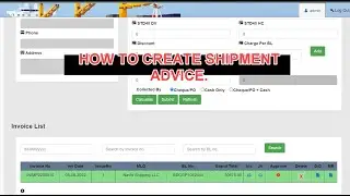 How to Create Shipment Advice.