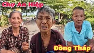 Chợ An Hiệp Cù Lao Châu Thành Đồng Tháp Người Lớn Tuổi Nhận Quà Từ Mỹ Và Canada | Khương Nhựt Minh