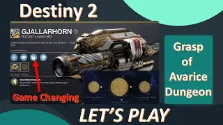 Destiny 2 Grasp of Avarice Dungeon | 2-man Blind 1st playthrough | GJALLARHORN is BACK!!! 12-8-2021