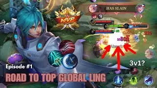 INSANE 27 KILLS LING!!! | ROAD TO TOP GLOBAL LING - EPISODE #1 | GAMEPLAY | MOBILE LEGENDS | KEWIII