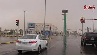 أمطار على عنيزة ظهر السبت 4 / 12 / 1441هـ