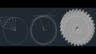 Spur Gear 2D Drawing & 3D Modeling in AutoCAD in Hindi | Complete Tutorial Step-by-Step