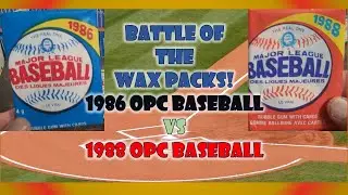Vintage O Pee Chee Baseball Wax Pack BATTLE 1986 vs 1988 Baseball Cards