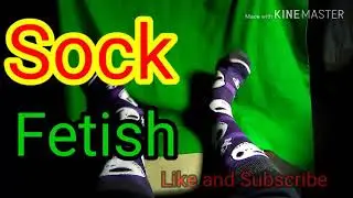 Sock Fetish black and purple