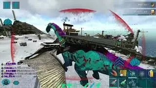 [ARK Mobile] Unofficial server, the heavenly emperor's base raid🙂#pvp #arkmobile  #ark