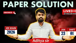 Jee main 2026 23January shift -1Solution #jee #iitjee#jeeproblems#jeemains #jeemain2026#physics#iit