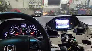 2011-2017 Honda Odyssey Integrated backup camera upgrade. Where to plug in the harness.