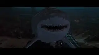 Jaws 3 Special Edition - Shark breaks glass.