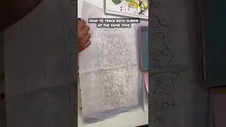 How to trace design on both sleeves easily #aariwork #tracing #carbontracing #tracingclass