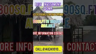 #omrplots #investmentplots #lowbudget #onroadplots #onroadproperty