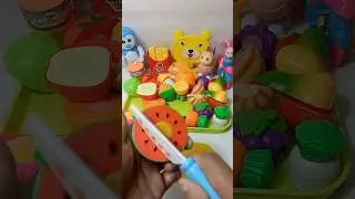 Satisfying with Unboxing Cutting Vegetables,Fruits, Fish Toys Review |ASMR #shorts #fruitcutting