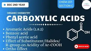 Carboxylic Acids 08 || Bsc 2nd Year || R-Chemistry #carboxylicacids 