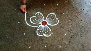 Maasi madham easy rangoli|pandaga Muggulu| 5*3 dots Begginers rangoli| easy Beautiful rangoli