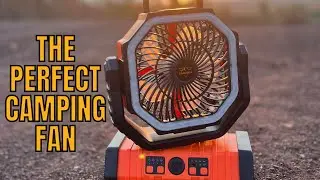 San Hima 20000mAh Portable Camping Fan Rechargeable Tent Fan With LED Light USB - Review and Test