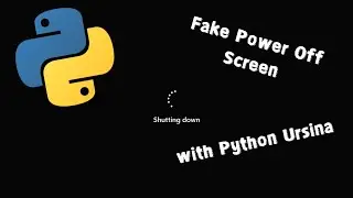 I Make a Fake Power Off Screen with Python Ursina