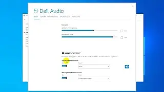 How to Disable Speaker & Microphone Enhancements on Dell Latitude E5550 laptop?