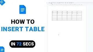 How to Insert Table on Google Docs [NEW]