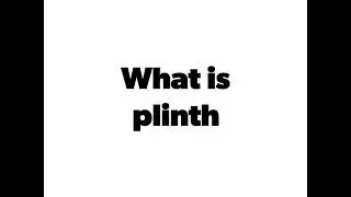 What is plinth in building.