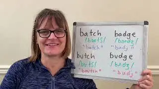 How to Pronounce Batch, Badge, Butch and Budge (Vowel æ vs. vowel ʌ, tʃ 