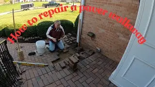 How to repair a paver walkway