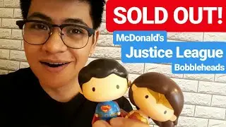 McDonald's JUSTICE LEAGUE 2017 Bobbleheads (Superman & Wonderwoman) | Unbox Everything Ph