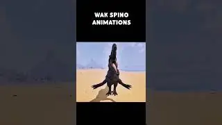 WAK Spinosaurus Animations  #gaming #arksurvivalascended #arksurvivalevolved #dinosaur  #arkmods