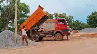 Tata Tipper ! 912 Tipper Unloading video ! 😱 #tipper #video !! Mr Ruhel 02 #subscribe ,#2024 👋