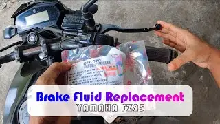 Brake Fluid Change Of Front Disc - A Solution For Flimsy Brakes : Yamaha FZ25 || DIY Mechanic 