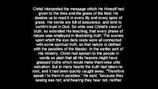 Christ's Object Lessons - Chap 1 Teaching in Parables - Ellen G White Books