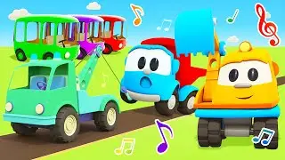 Lagu untuk Anak dengan Leo si Truk! Kartun Mobil & Lagu Anak. Mobil Mainan & Kendaraan Jalanan