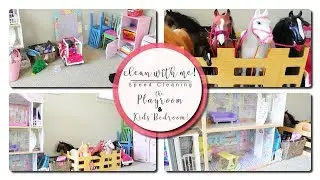 Clean With Me! - Speed Cleaning - Cleaning kids' Bedroom & Playroom