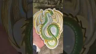 Dragon Mold 🐉 #designsbyluciansmom #art #mold #holographic #dragon #resinart