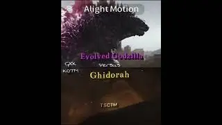 Evolved Godzilla vs ghidorah ( spinning until one remains ) part 1 #shorts #edit 