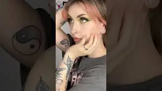 Green eyeshadow makeup tutorial 💚 #makeuptutorial