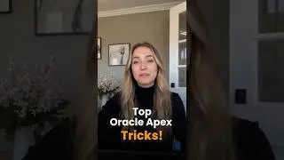 Top Oracle APEX Tricks You Must Know! ⚡#shorts