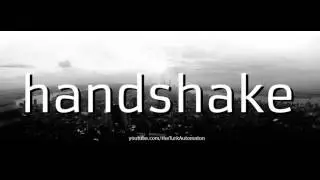 How to Pronounce handshake in German