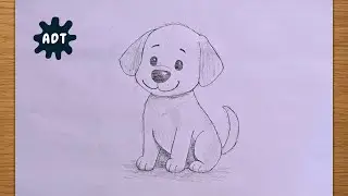 How to Draw a Cute Puppy | Easy Dog Drawing Step by Step | Pencil Sketch for Beginners