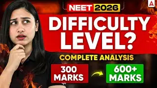 NEET 2026 Difficulty Level? | NEET Cutoff Trends & Complete Analysis | Bharti Ma'am