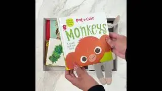 Children's Books & Plush Bunny: My First Library Baby Gift Box