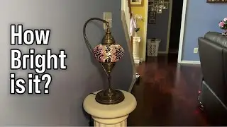 How Bright is the Mozaist Turkish Lamp, Swan Neck Mosaic