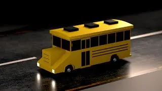 Cinematic 3D School Bus Animation | 3ds Max 2020 | After Effects 2020 | Vray 5