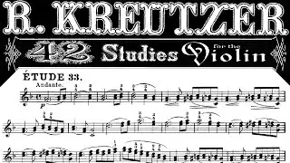 kreutzer - viol&iacute;n caprice, no. 33 | Piano Accompanist for beginner
